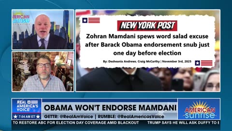 OBAMA WON'T ENDORSE MAMDANI