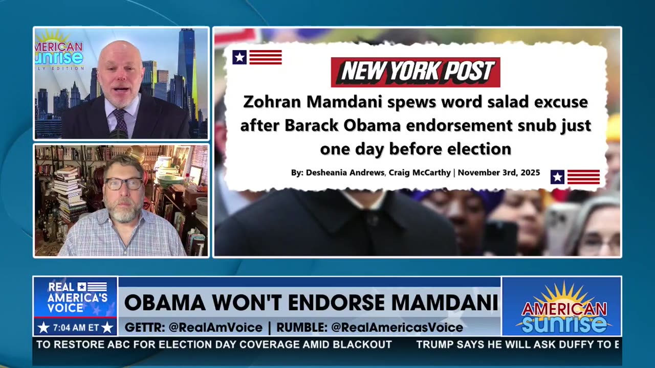 OBAMA WON'T ENDORSE MAMDANI