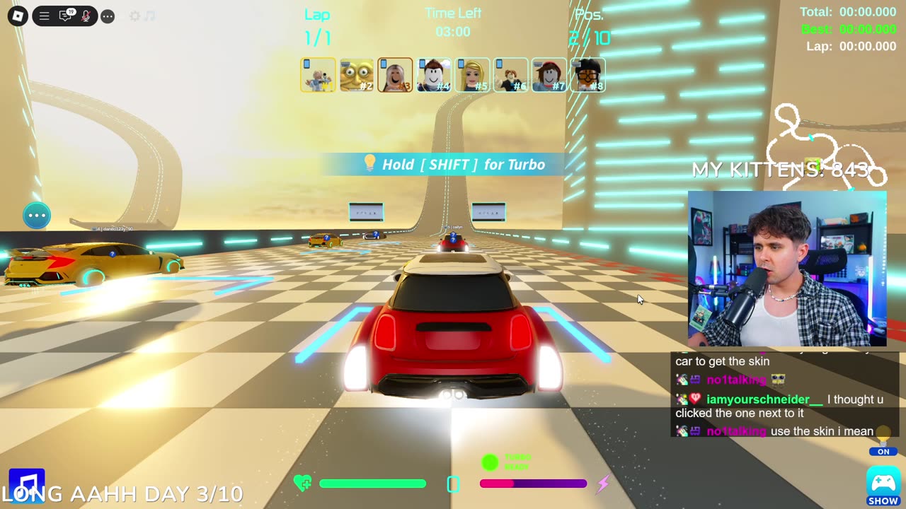 ThatsTheBruh Play Test Roblox Racing Game [SpeedLands - Anti Gravity Racing]