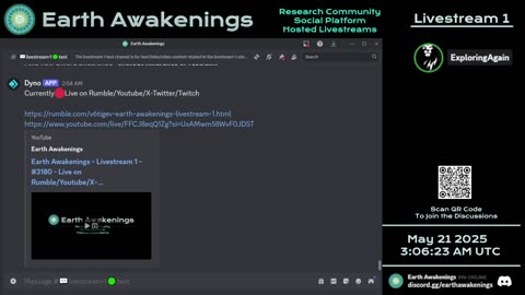 Earth Awakenings - #3180 - Live on Rumble/Youtube/X-Twitter/Twitch