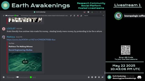 Earth Awakenings - #3180 - Live on Rumble/Youtube/X-Twitter/Twitch