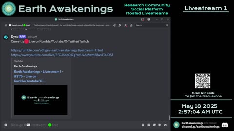 Earth Awakenings - #3175 - Live on Rumble/Youtube/X-Twitter/Twitch