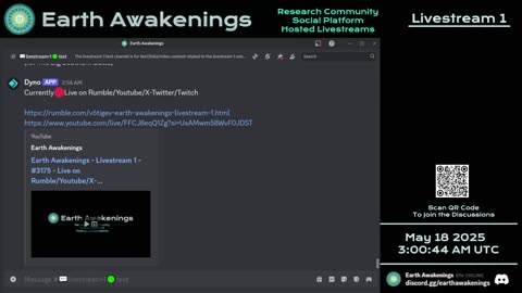 Earth Awakenings - #3175 - Live on Rumble/Youtube/X-Twitter/Twitch