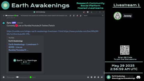 Earth Awakenings - #3195 - Live on Rumble/Youtube/X-Twitter/Twitch