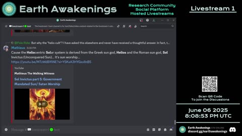 Earth Awakenings - Livestream 1 - #3212 - Live on Rumble/Youtube/X-Twitter/Twitch