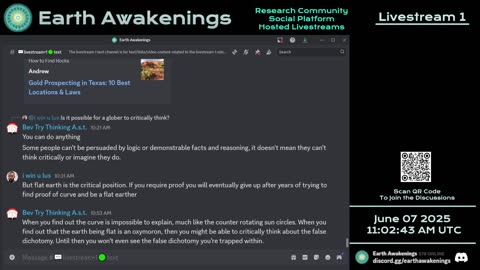 Earth Awakenings - Livestream 1 - #3214 - Live on Rumble/Youtube/X-Twitter/Twitch