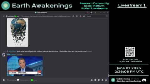 Earth Awakenings - Livestream 1 - #3214 - Live on Rumble/Youtube/X-Twitter/Twitch