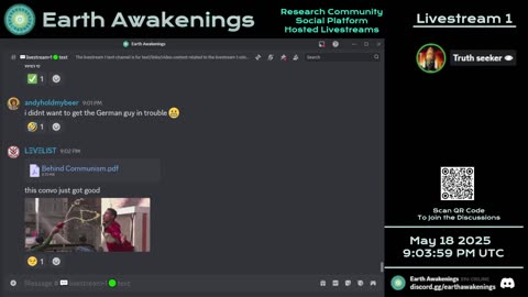 Earth Awakenings - #3175 - Live on Rumble/Youtube/X-Twitter/Twitch