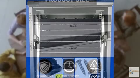Dunzy 10 Pcs 1u Blank Panel 1u Rack Blank Disassembled Plastic Mount Blanking Pa