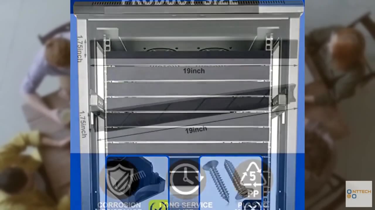 Dunzy 10 Pcs 1u Blank Panel 1u Rack Blank Disassembled Plastic Mount Blanking Pa