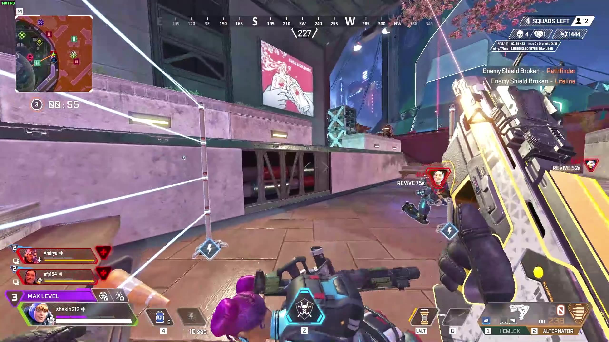 Both Teammates Down... Wattson Saves the Game! | Apex Legends #apex #apexlegends