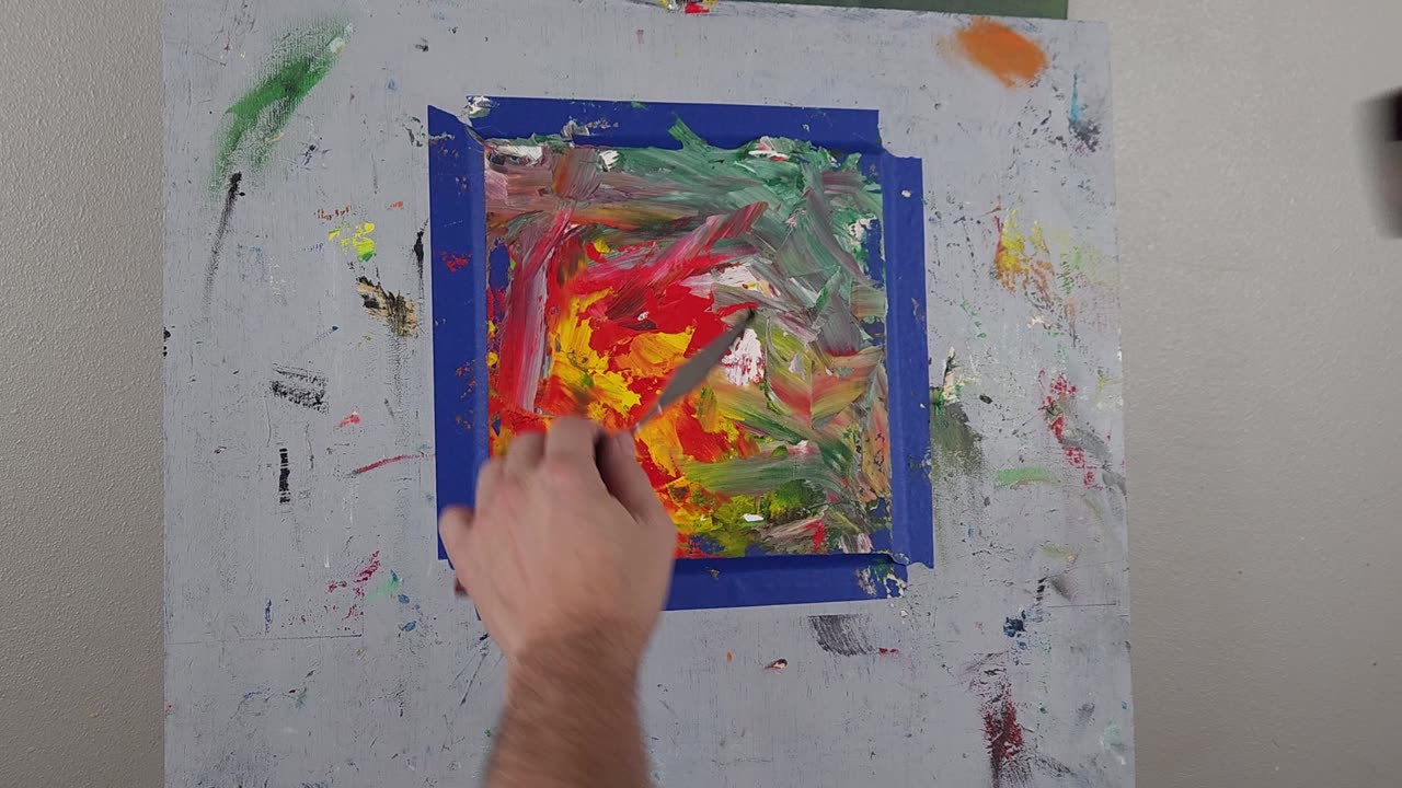 Mesmerizing Abstract Art Process with Calming Lofi Music | Oil & Cold Wax Painting