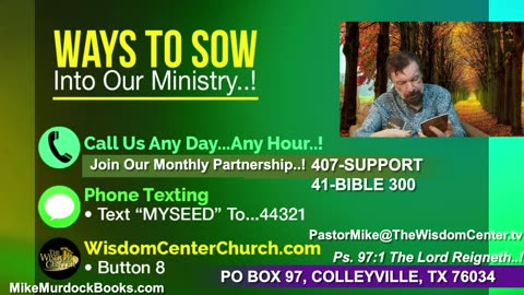 Re-Air: The Wisdom Family With Mike Murdock..!!!