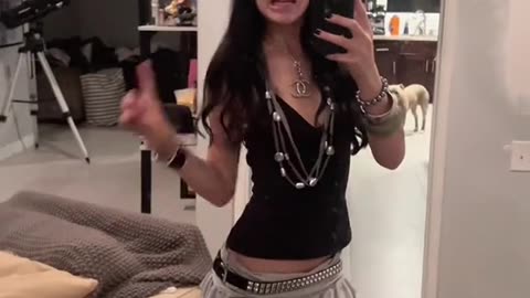 Goth tgirl singing to us