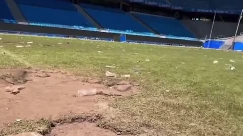 Iconic stadium unrecognizable after big celebration of promotion to higher league