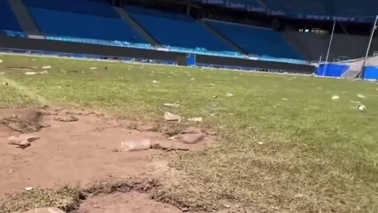 Iconic stadium unrecognizable after big celebration of promotion to higher league
