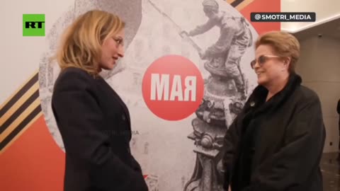 CEO of BRICS Development Bank Dilma Rousseff arrives in Russia for the 9 May (Check Description)