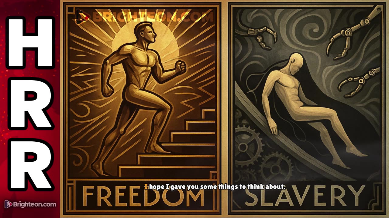 Freedom is a CHOICE, while slavery is automatic and effortless