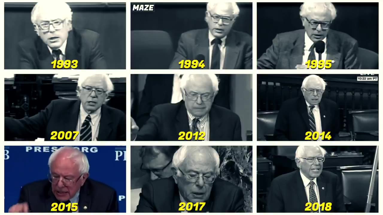 Bernie Sanders repeating the same campaign lie of oligarchy over the years, nothing new