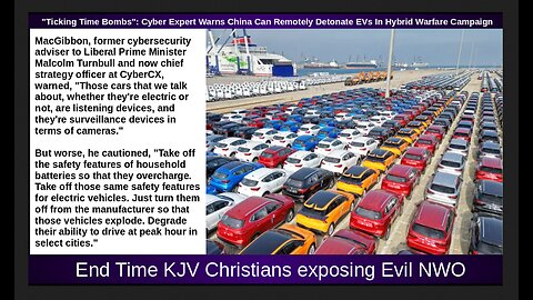 "Ticking Time Bombs": Cyber Expert Warns China Can Remotely Detonate EVs In Hybrid Warfare Campaign