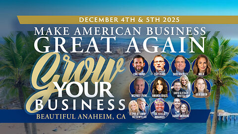 Eric Trump | WATCH Eric Trump LIVE At Clay Clark's ThrivetimeShow.com Business Conference In Anaheim, CA Featuring Flyover Conservatives, HIS Glory, Julie Green, InfluenceChurch.org, Amanda Grace & More!!! DAY 2