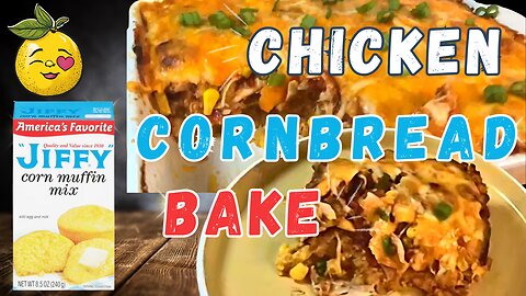 Flavorful Southwestern CHICKEN & CORNBREAD Bake: Easy Jiffy Mix Dinner!