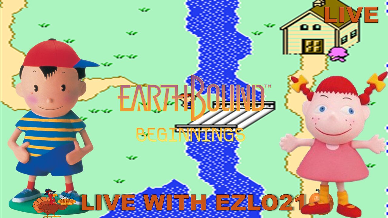 🦃 EZLOGiving Day 19: Saving Mother's World in EarthBound Beginnings! | Live with EZLO21 🍂