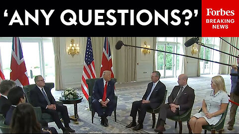 Trump Takes Questions From Reporters During Meeting With UK PM Keir Starmer