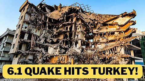 BREAKING: 6.1 Earthquake Destroys Buildings in Turkey! 🇹🇷💥