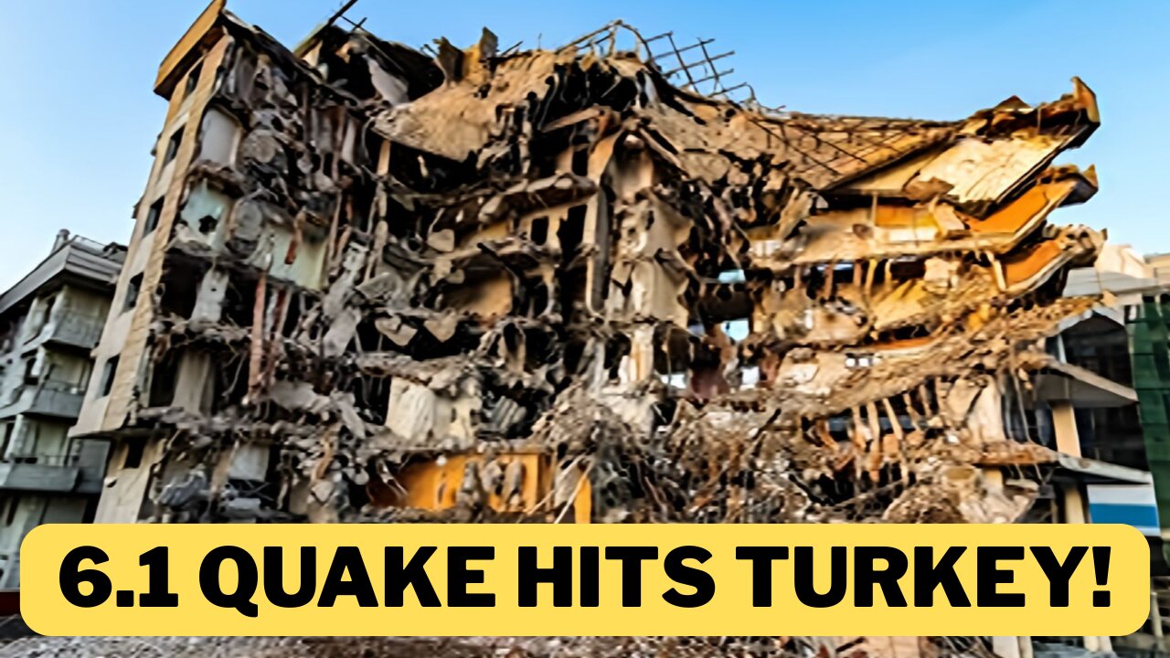 BREAKING: 6.1 Earthquake Destroys Buildings in Turkey! 🇹🇷💥
