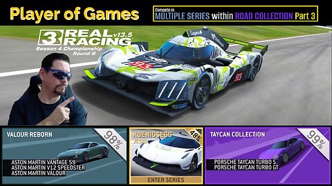 Player of Games: Real Racing 3 Update 13.5: Compete in MULTIPLE SERIES within ROAD COLLECTION Part 3