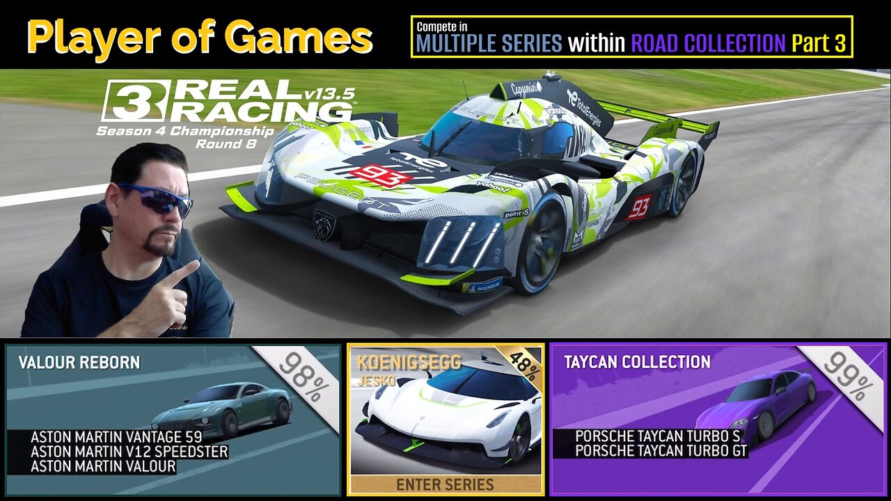 Player of Games: Real Racing 3 Update 13.5: Compete in MULTIPLE SERIES within ROAD COLLECTION Part 3