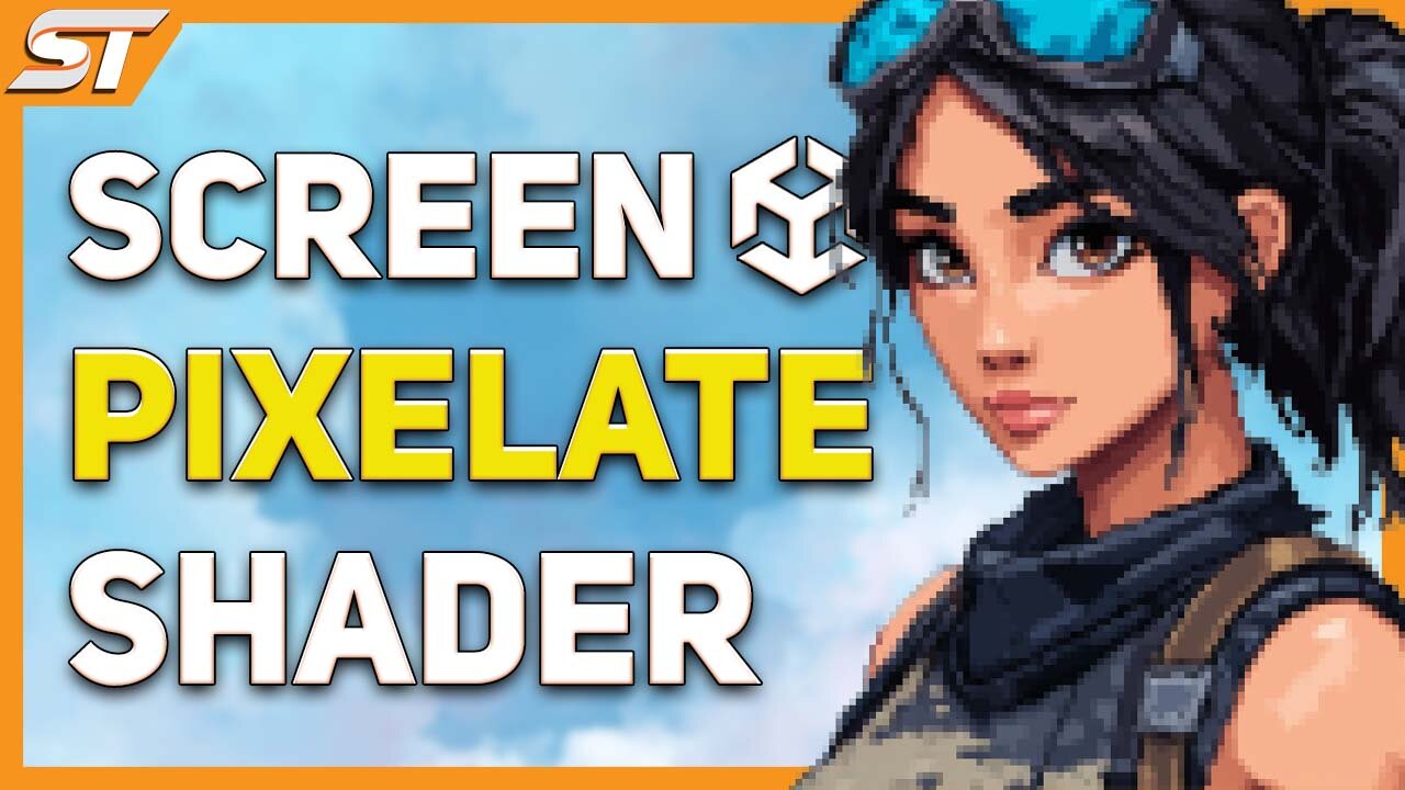 FREE Pixelated Screen Effect in Unity URP (Shader Graph Fullscreen Tutorial)