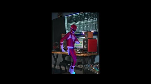 Red ranger feeling the music 😭