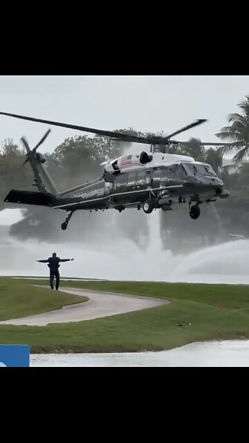 TRUMP❤️🇺🇸🥇🪽🏌️ARRIVE ON MARINE ONE🤍🇺🇸🏅🪽⛳️🚁AT TRUMP NATIONAL DURAL MIAMI💙🇺🇸🏅🪽🚁🏨⭐️