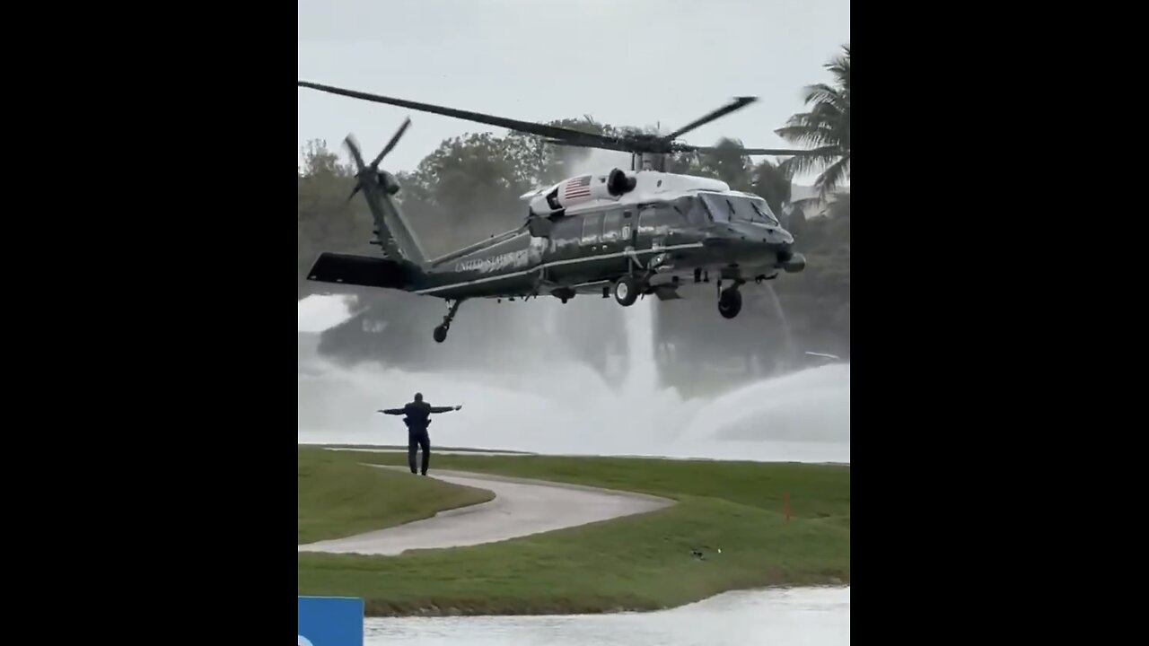 TRUMP❤️🇺🇸🥇🪽🏌️ARRIVE ON MARINE ONE🤍🇺🇸🏅🪽⛳️🚁AT TRUMP NATIONAL DURAL MIAMI💙🇺🇸🏅🪽🚁🏨⭐️