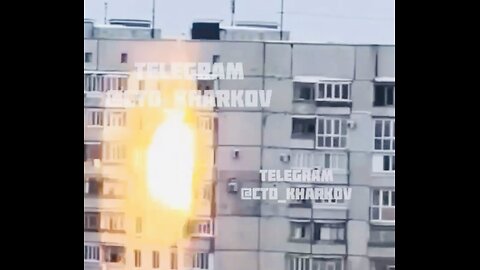 🇷🇺 ⚔️ The Arrival of "Molniya-2" on a Multi-story Building in Kharkiv