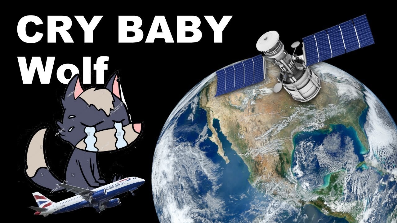 Crybaby wolf on a FLAT EARTH