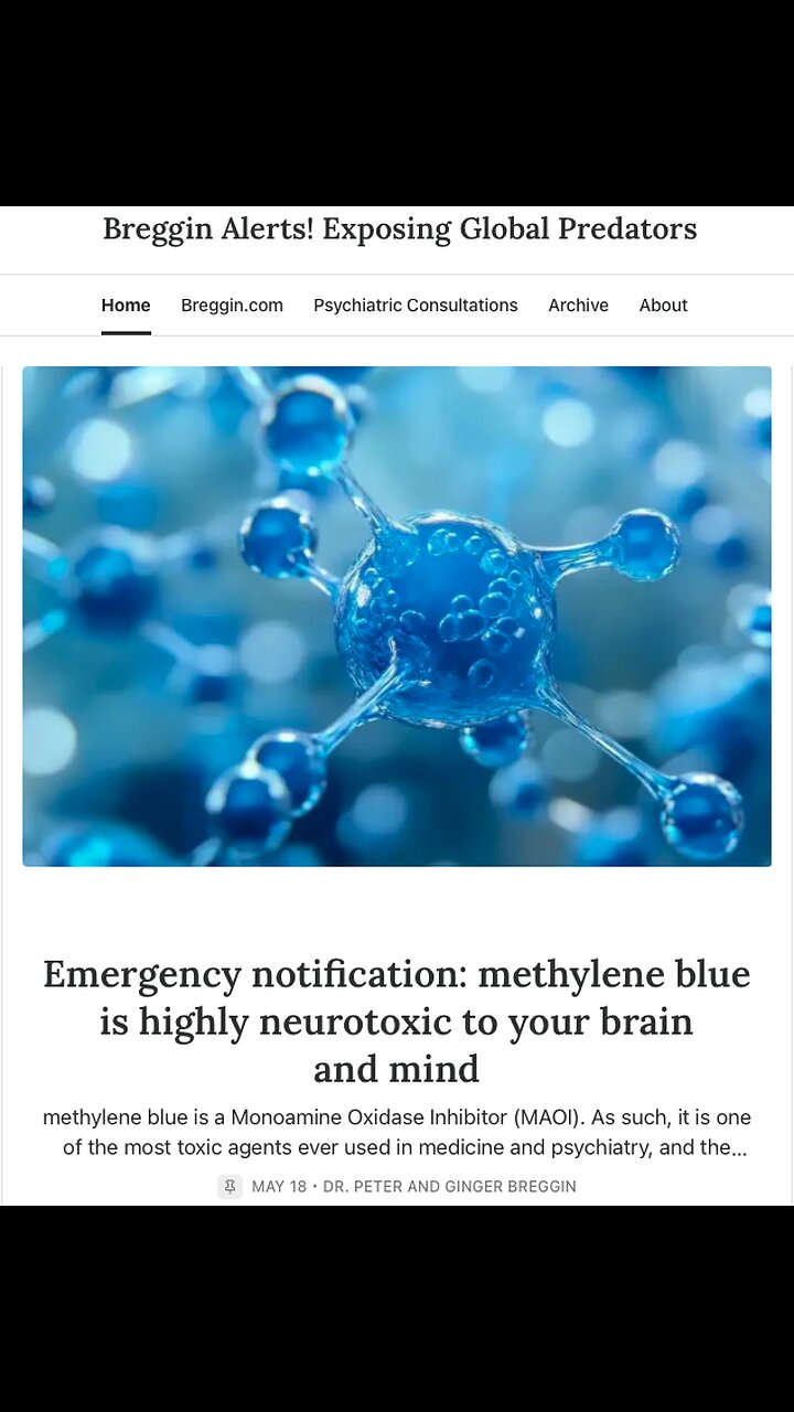 Methylene Blue, the Cocaine of Detox