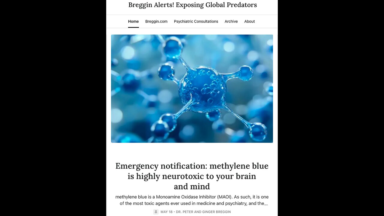 Methylene Blue, the Cocaine of Detox