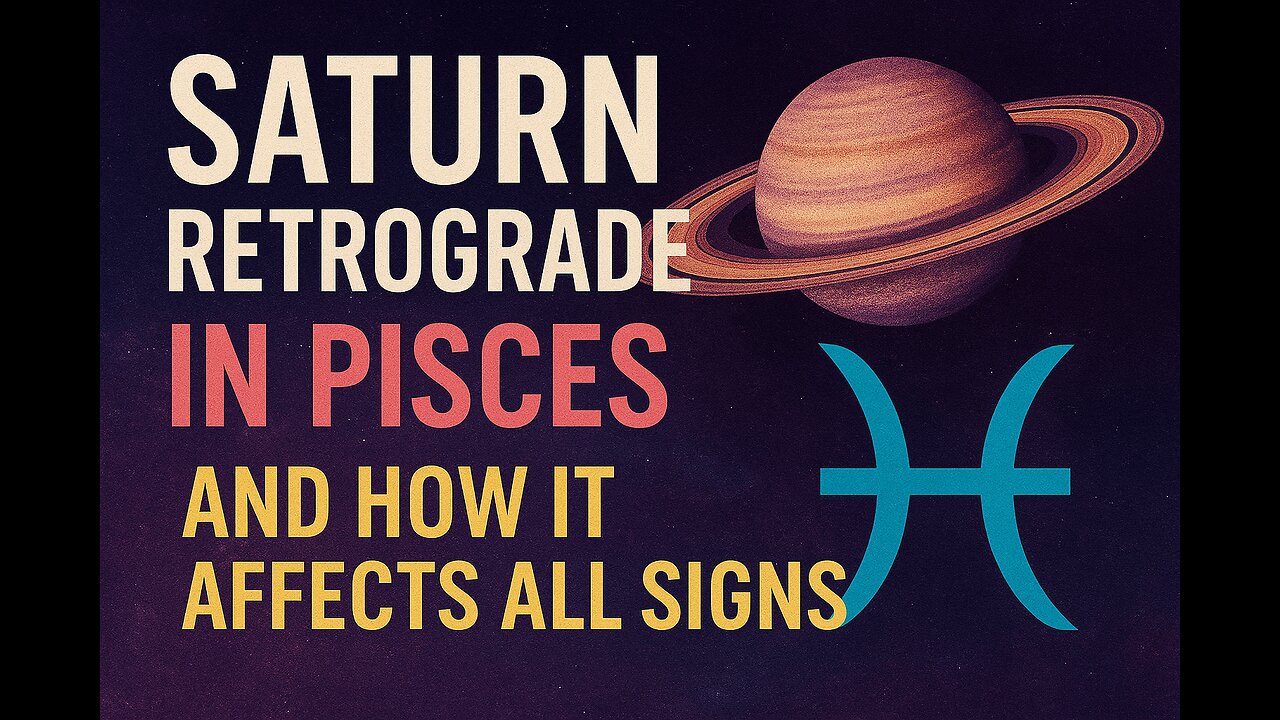 Saturn Retrograde in Pisces September 2025 ✨ALL 12 Signs | Cosmic Blueprint Astrology
