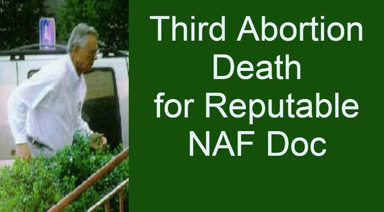 Third Death for Reputable Abortion Doc