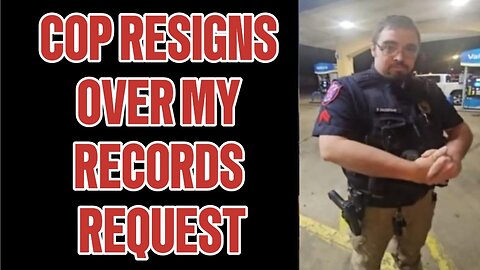 🚨COP QUITS When I request CELL PHONE RECORDS! COP UNLAWFULLY ARREST COUPLE Over SPEECH! #winnsboro
