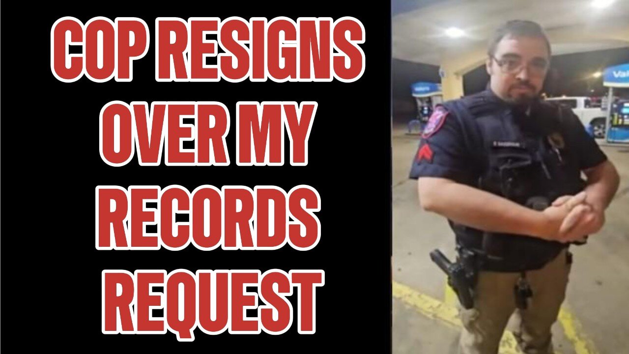 🚨COP QUITS When I request CELL PHONE RECORDS! COP UNLAWFULLY ARREST COUPLE Over SPEECH! #winnsboro