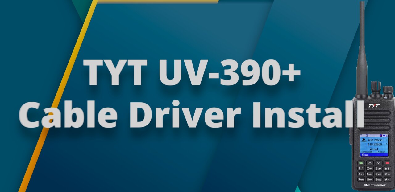 TYT UV-390+ Programming Cable Driver Install