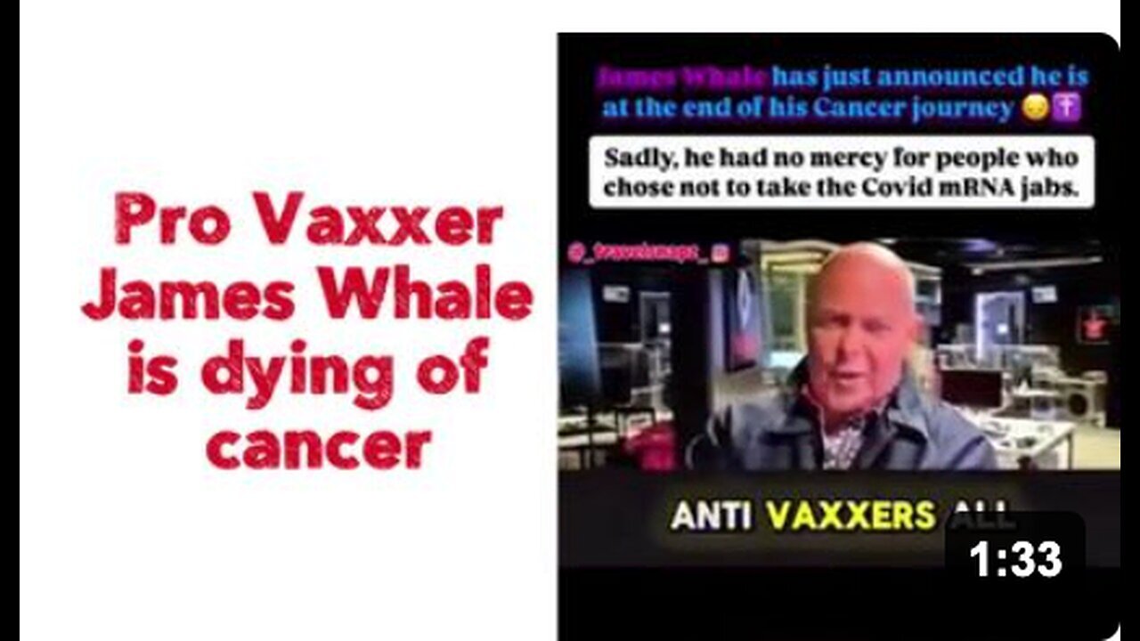 "Pro-Vaccination Advocate James Whale Battling Terminal Cancer"