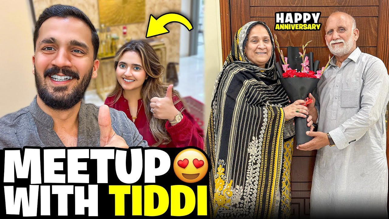 Happy Anniversary Amma Baba🥹Most awaited meet-up with Tiddi😂