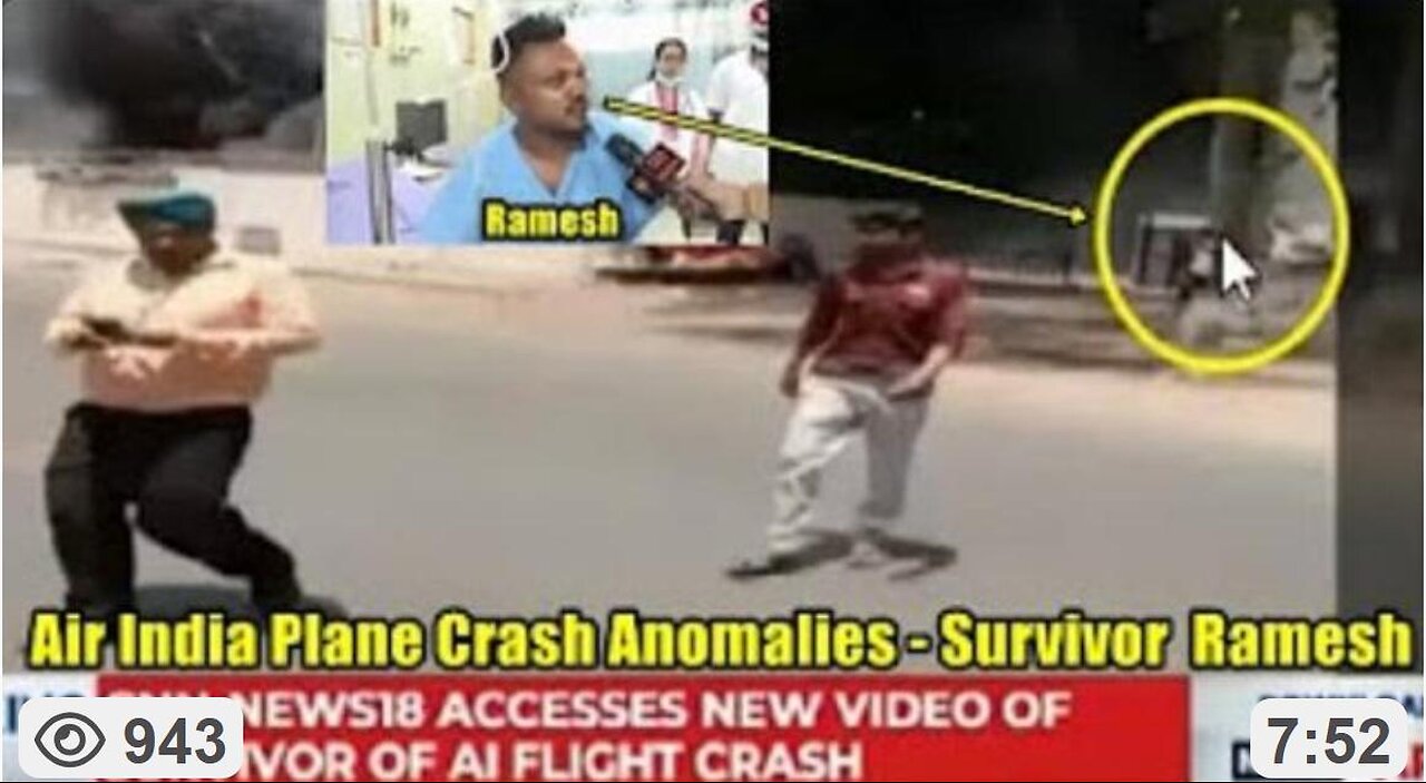 Air India Plane Crash Anomalies - Survivor Ramesh (Something's not adding up)