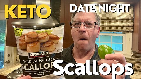 Scallops in Lime Basil Cream Sauce - Keto and Date Night Worthy