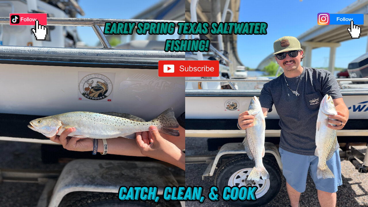 Texas Early Spring Saltwater Fishing! (Catch, Clean & Cook)